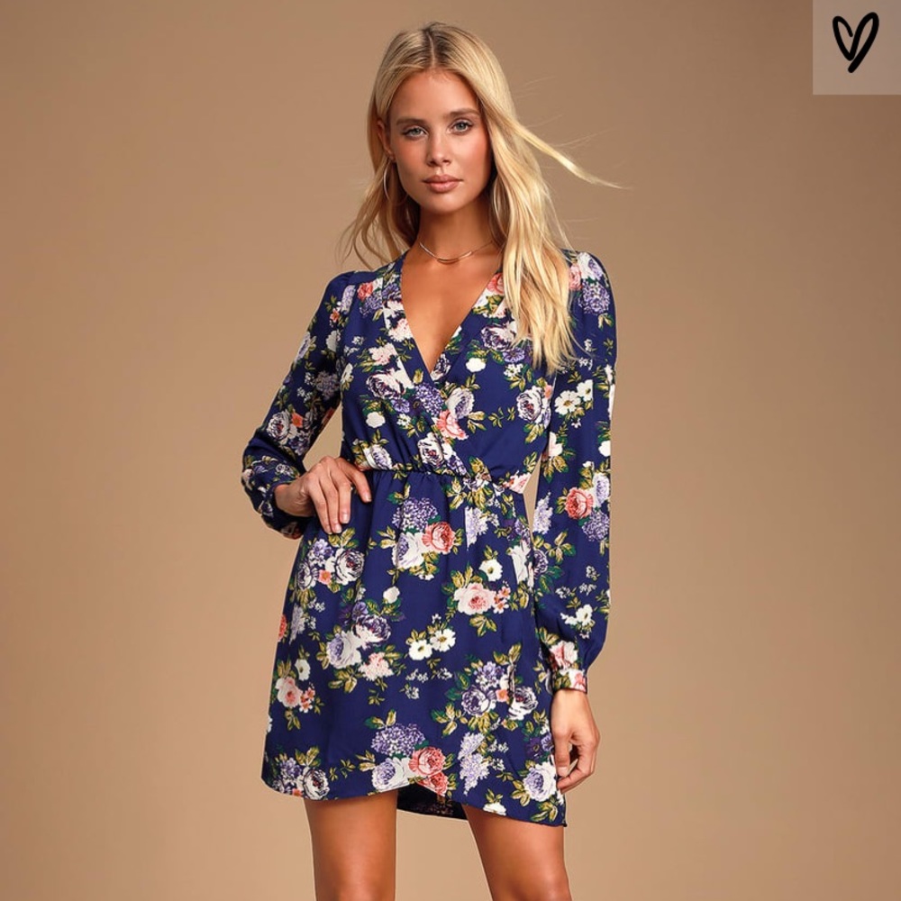 Lulu’s | Navy Floral Dress